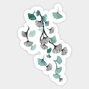 Ginkgo leaves Sticker